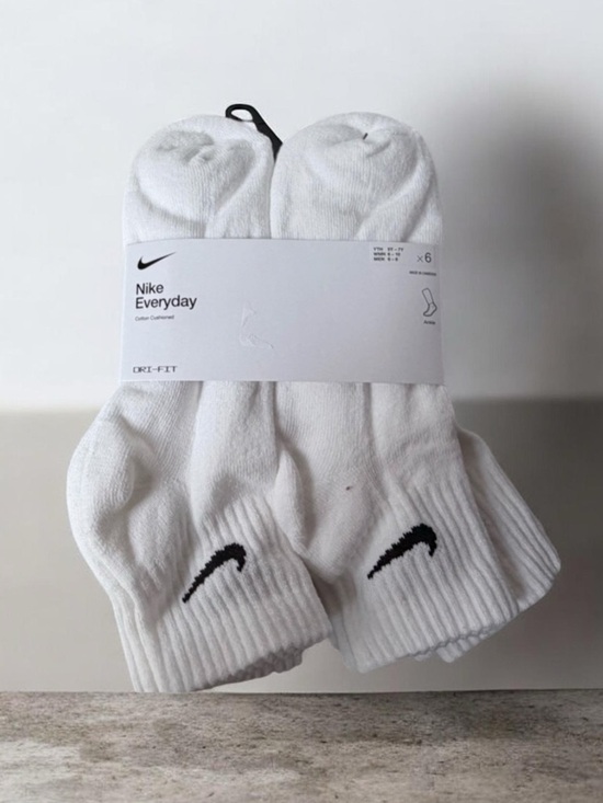 Nike Other - Nike Men's White and Black Crew Socks - 6 Pack